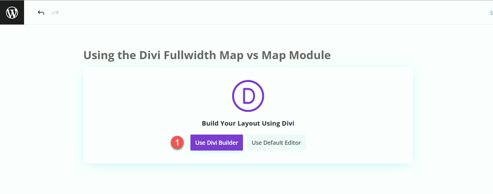 Модуль Divi Fullwidth Map VS Map Use Builder