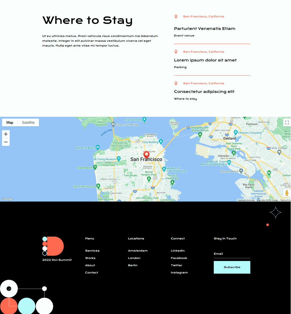 Divi Fullwidth Map VS Modul Peta Desain Final Fullwidth