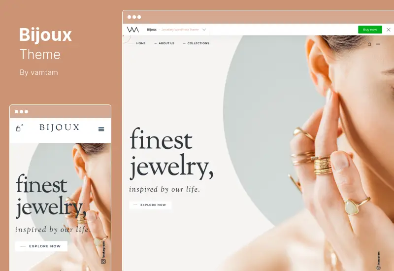 Bijoux Theme - тема WordPress для ювелирного магазина