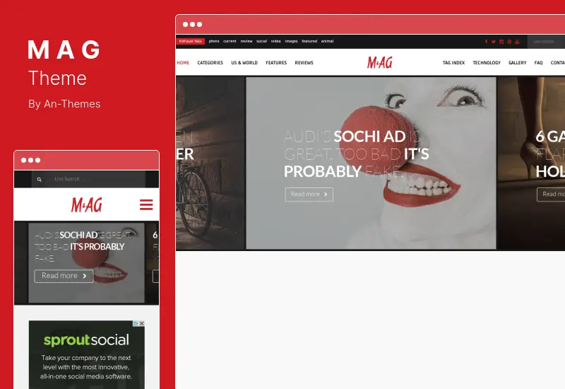 MAG Theme – Grid Magazine und News WordPress Theme