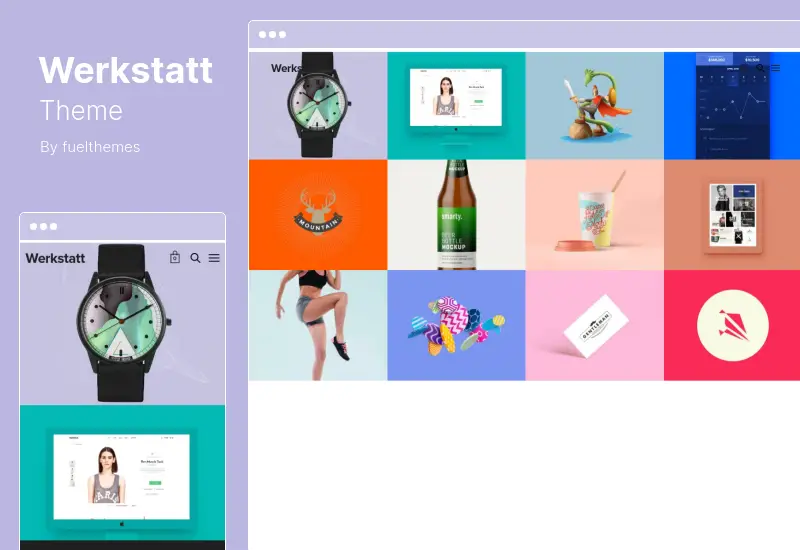 Werkstatt 主題 - Creative Portfolio WordPress 主題