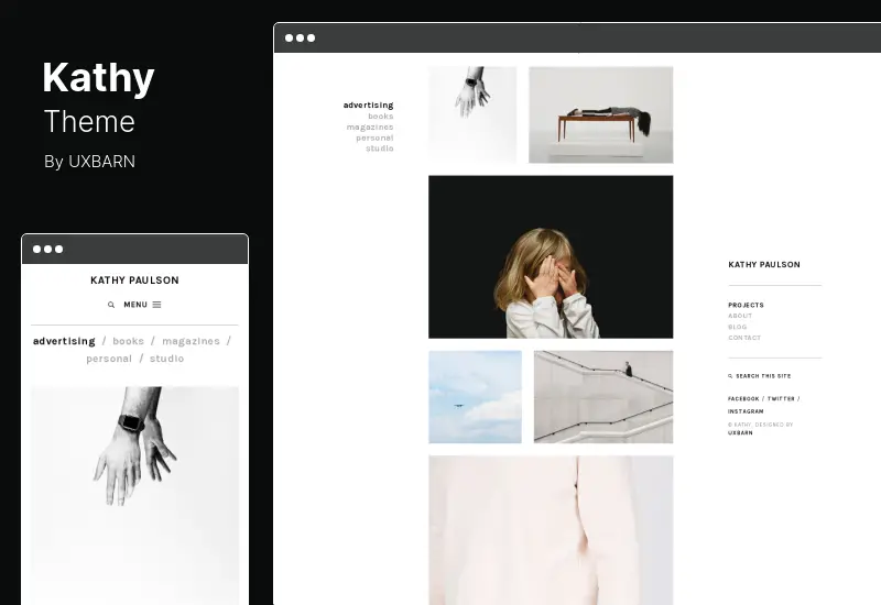 Tema Kathy - Fotografi Minimal dan Tema Portofolio WordPress