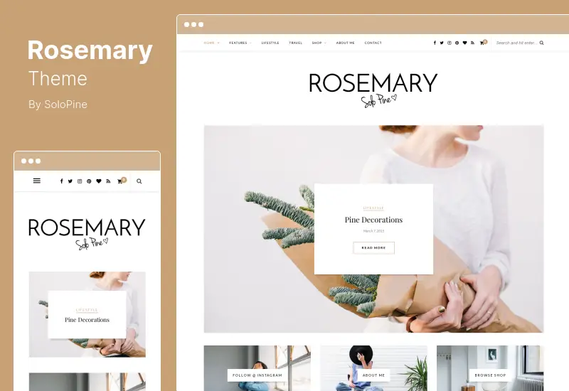 Rosemary Theme — отзывчивая тема WordPress для блога