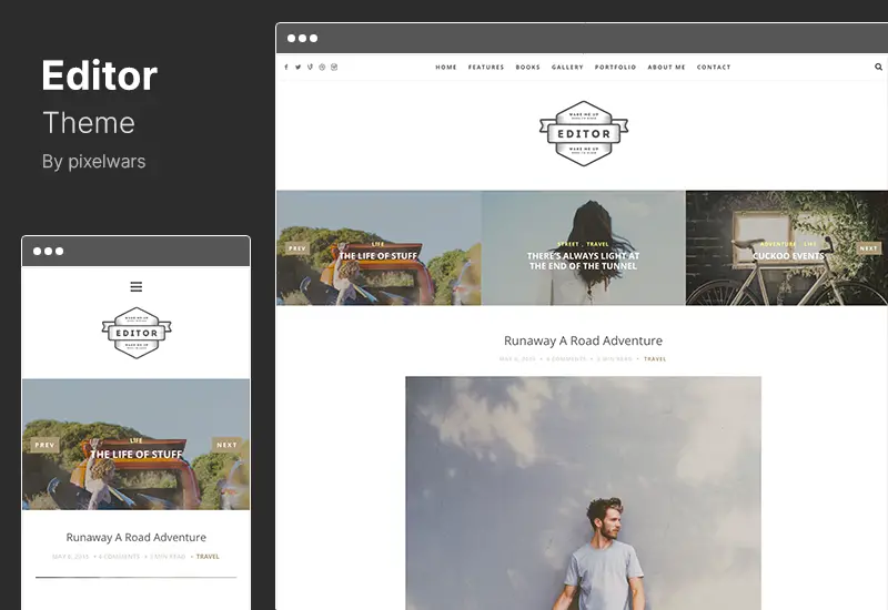 Editor Theme - Um Tema WordPress para Blogueiros