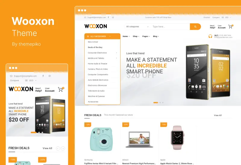 Motyw Wooxon - Motyw WordPress WooCommerce