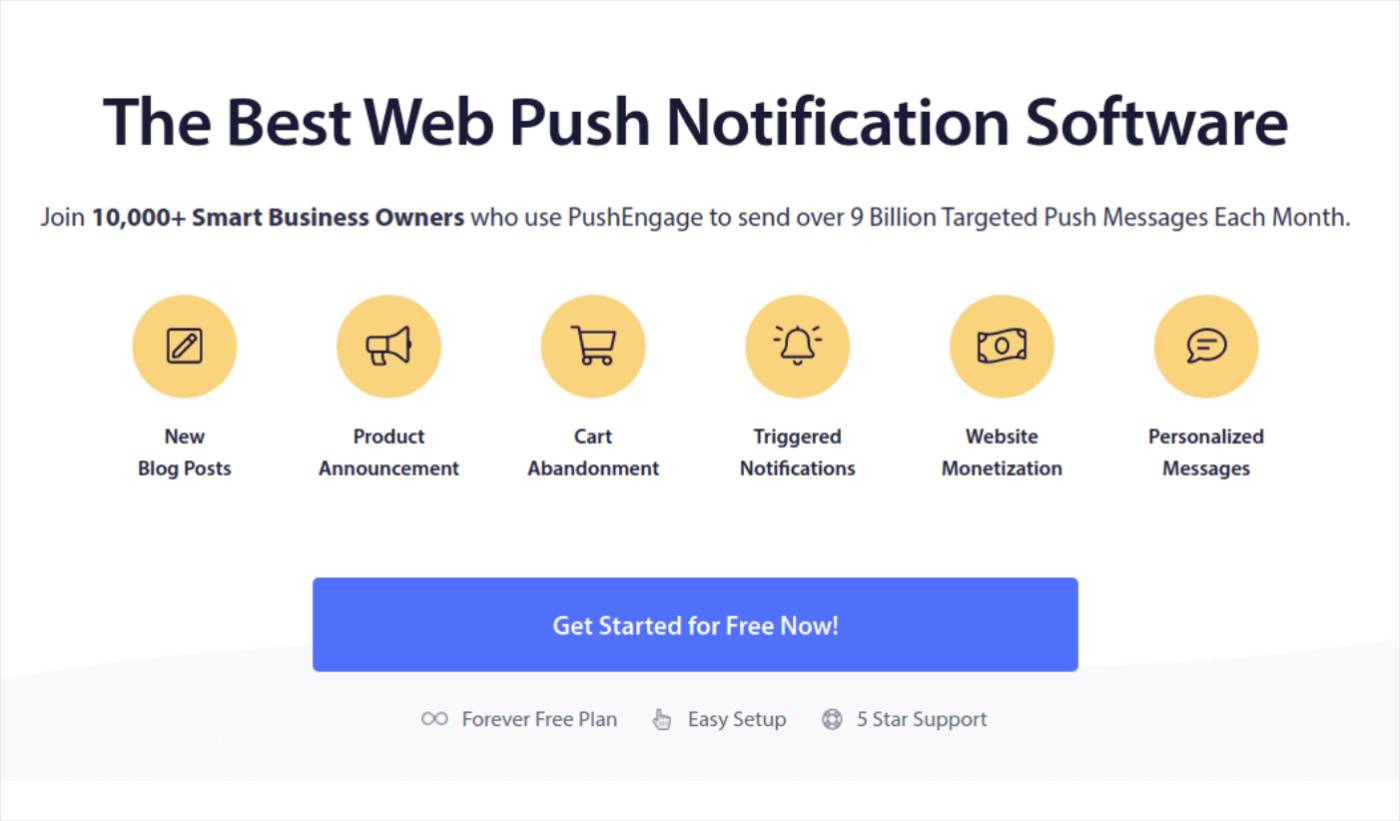 Services de notification push PushEngage