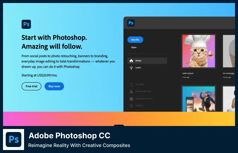 Adobe Photoshop CC - Reimaginați realitatea cu compozite creative