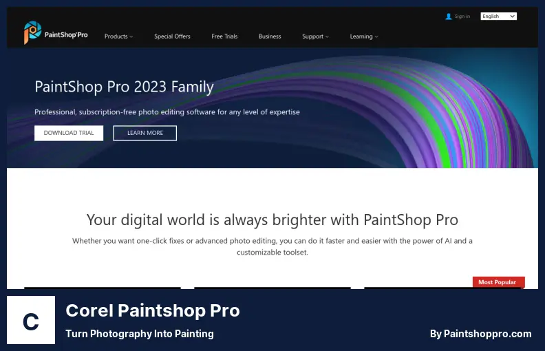 Corel Paintshop Pro - 사진을 페인팅으로 전환