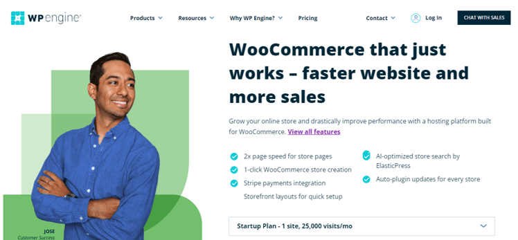 WP Engine WooCommerce โฮสติ้ง