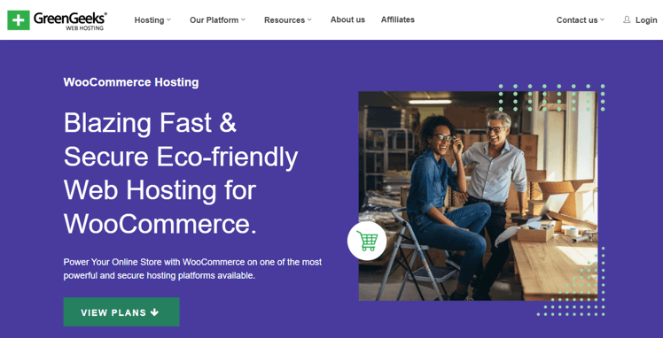 Alojamiento WooCommerce GreenGeeks