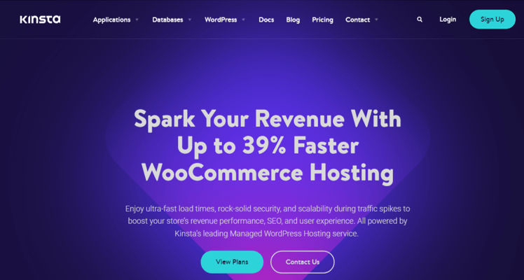 Kinsta WooCommerce โฮสติ้ง