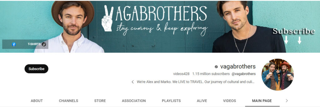 VagaBrothers: Vlogger dan Traveler Teratas