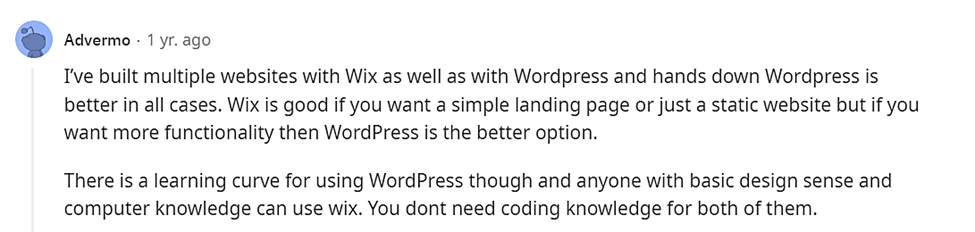 WordPress 最好的免費網站建設者 reddit。