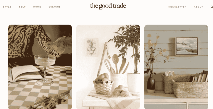 Die Good-Trade-Nachhaltigkeitsblog-Homepage