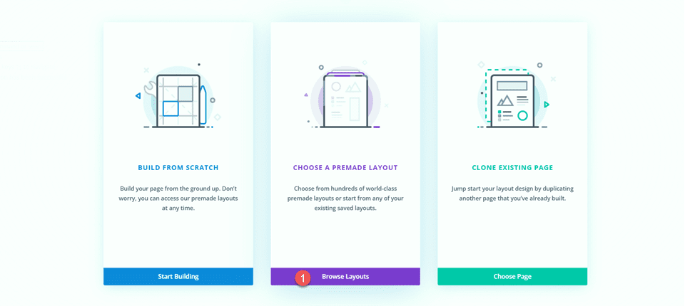 Divi-Karte beim Scrollen mit Scroll-Effekten vergrößern, Layout finden