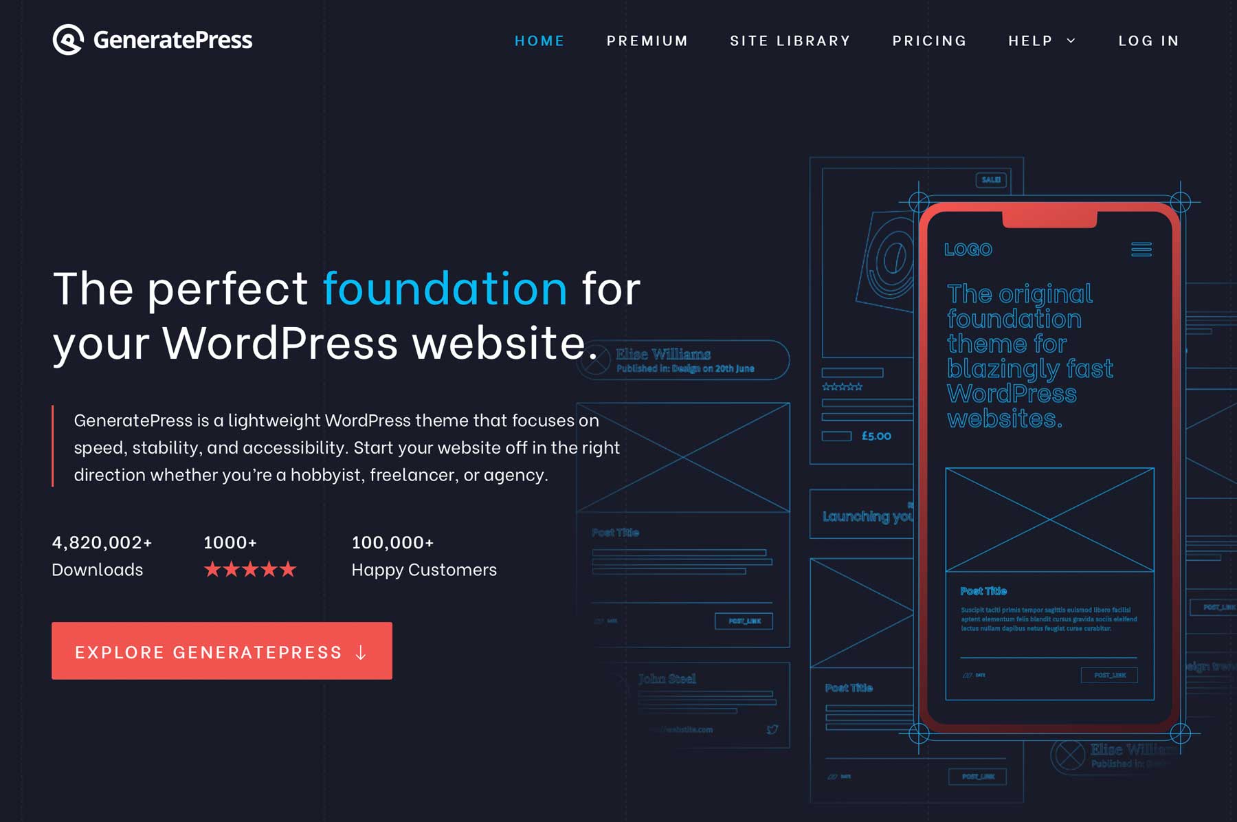 GeneratePress أفضل ثيمات WordPress