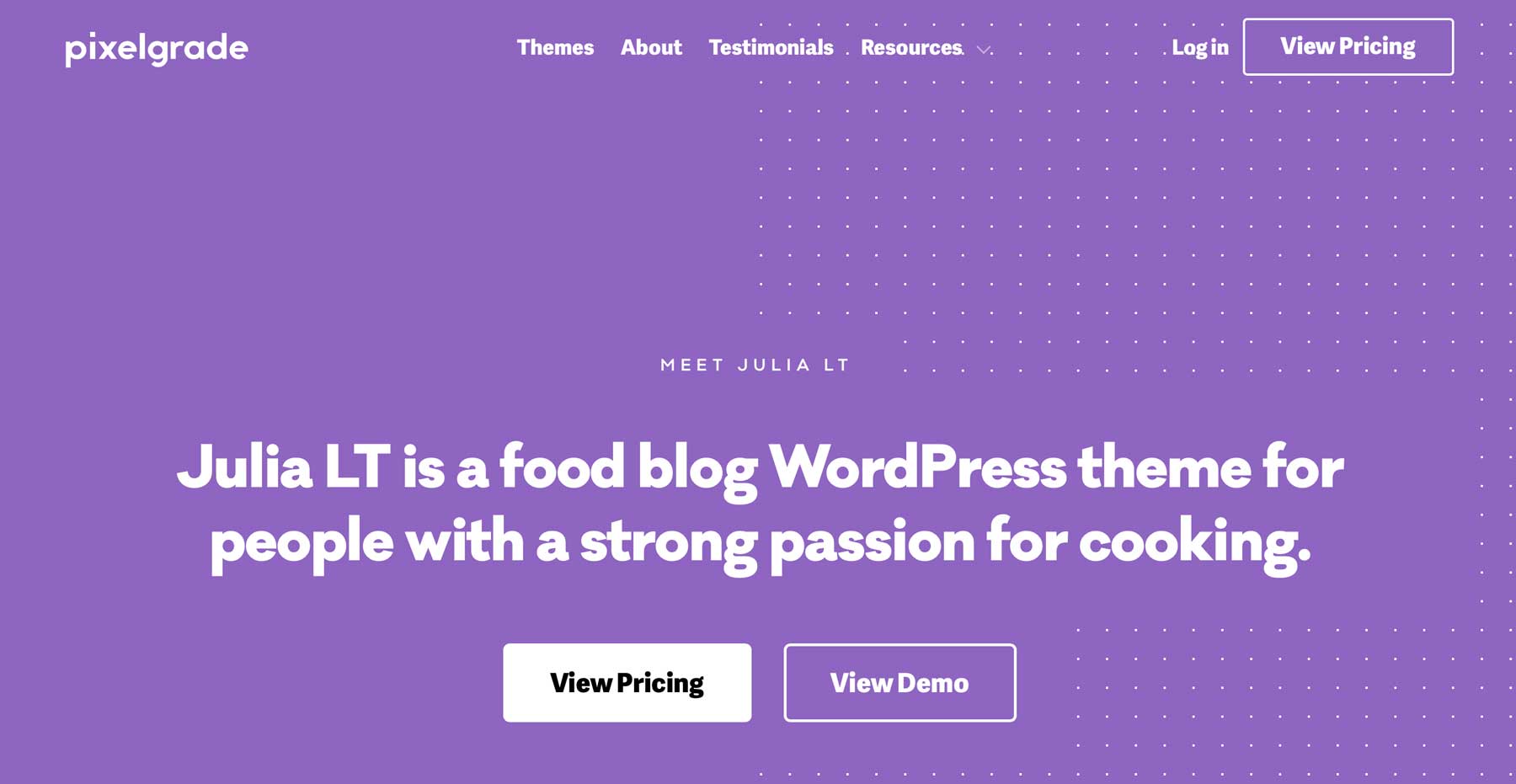 ธีมบล็อก WordPress ของ Julia