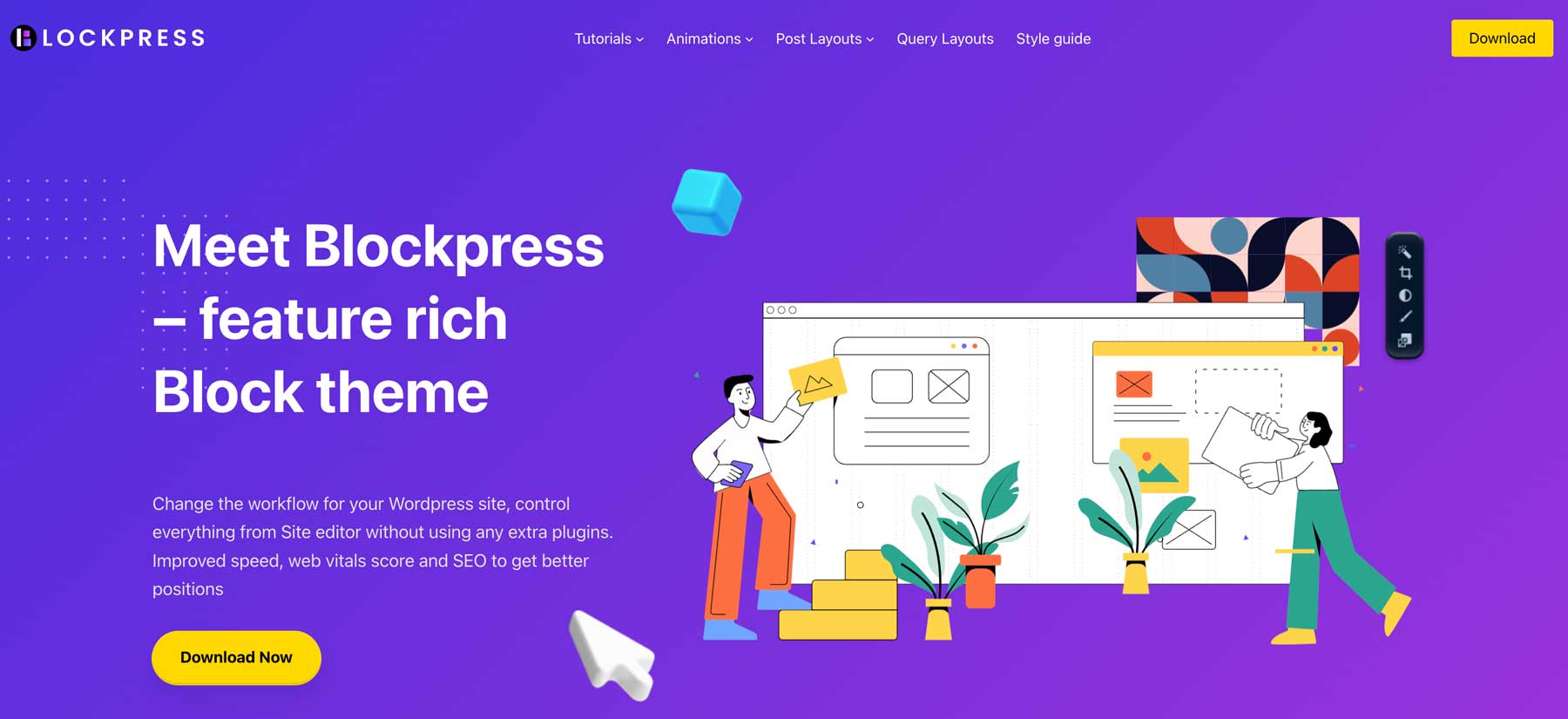 Tema di blocco BlockPress WordPress