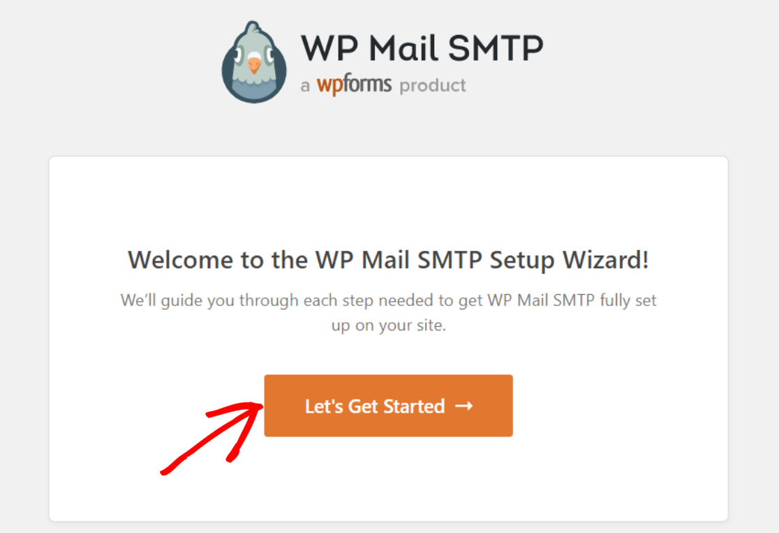 WP Mail SMTP setup wizard