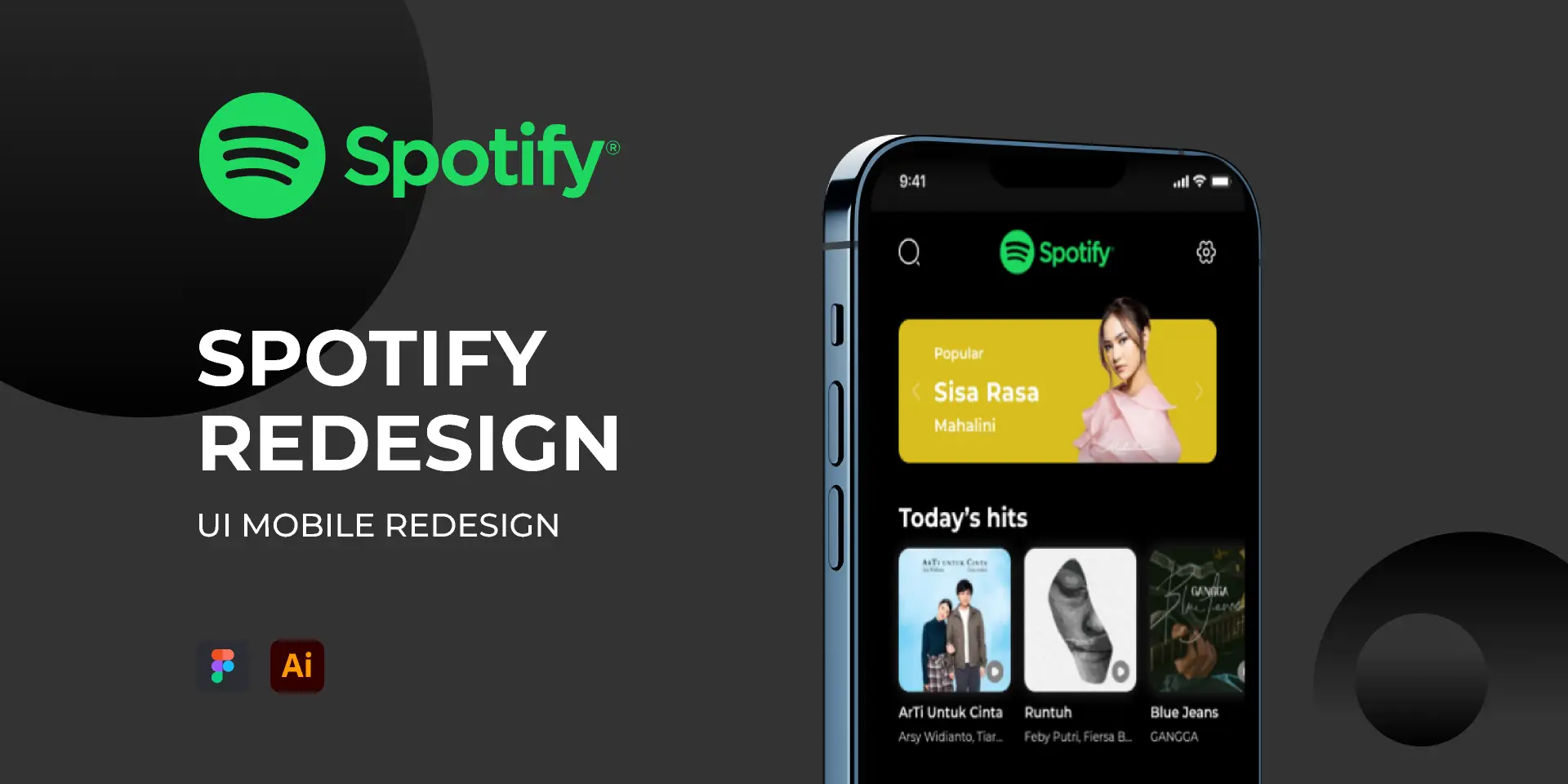 Riprogettazione di Spotify | Riprogettazione dell'interfaccia utente mobile -