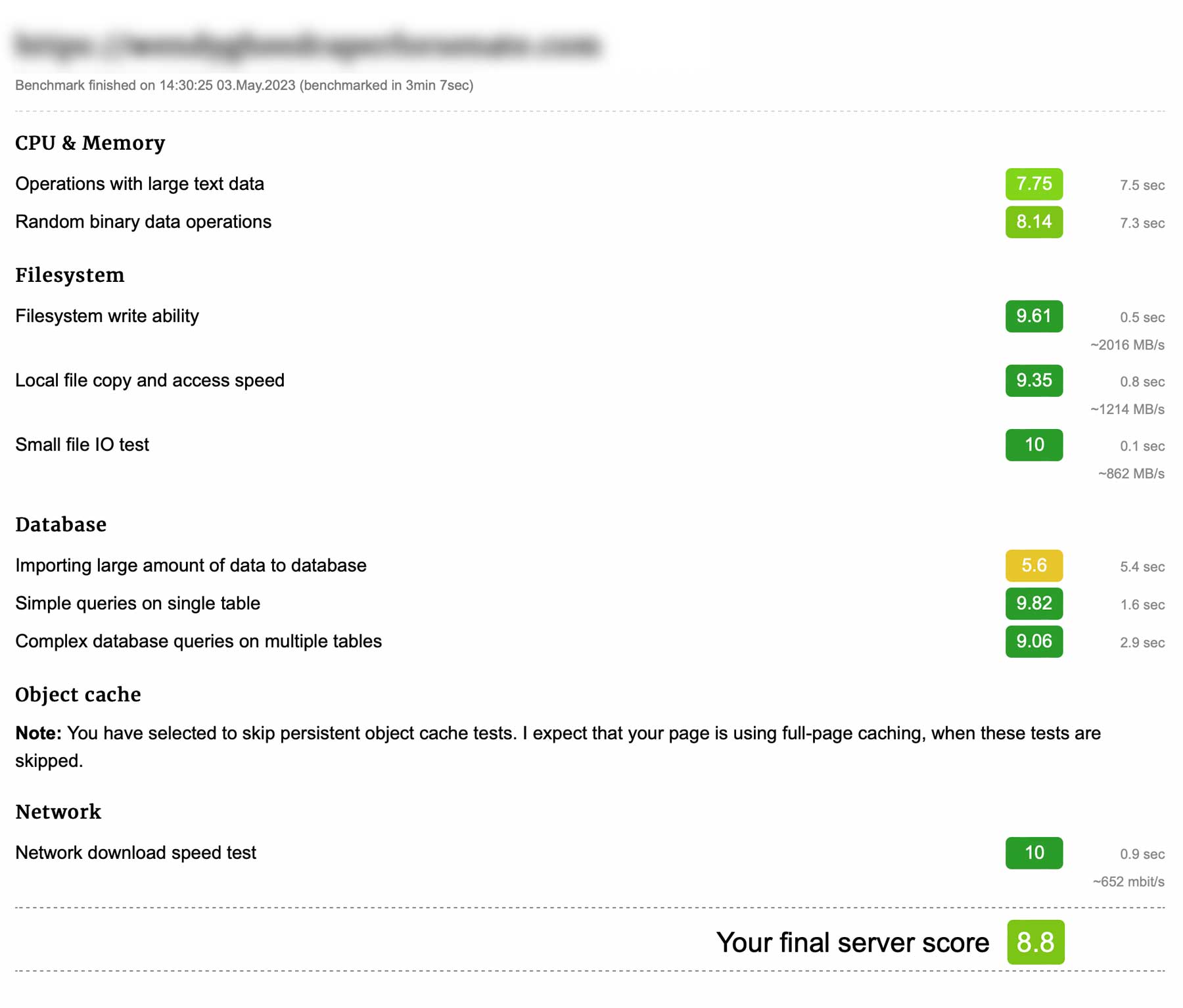 Cloudways Benchmark-Plugin-Test