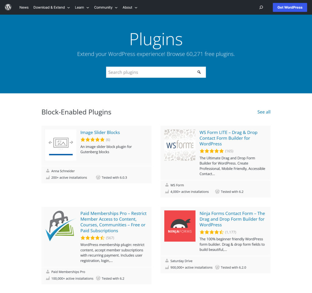 diretório de plugins