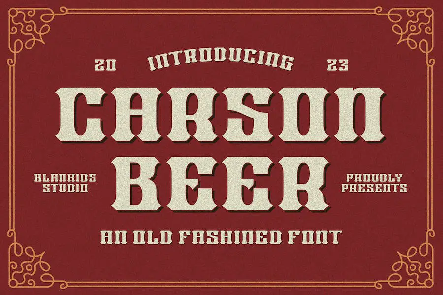 Cerveja Carson à moda antiga -