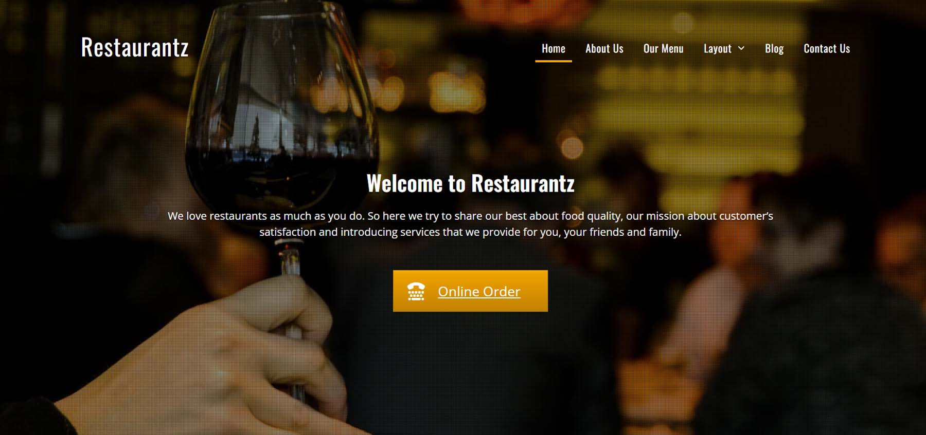 Restaurantz WordPress 레스토랑 테마