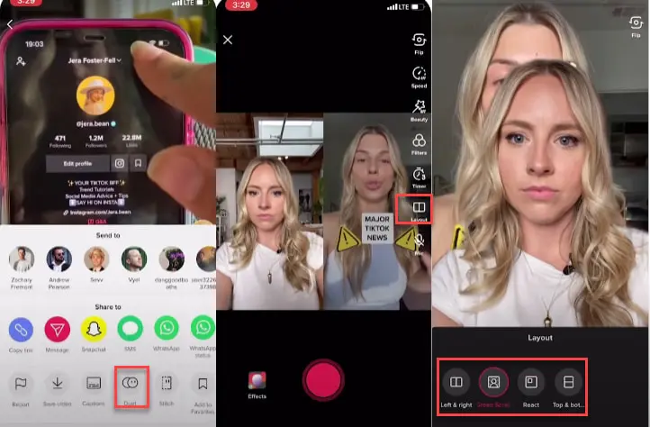 Come duettare con il video di TikTok