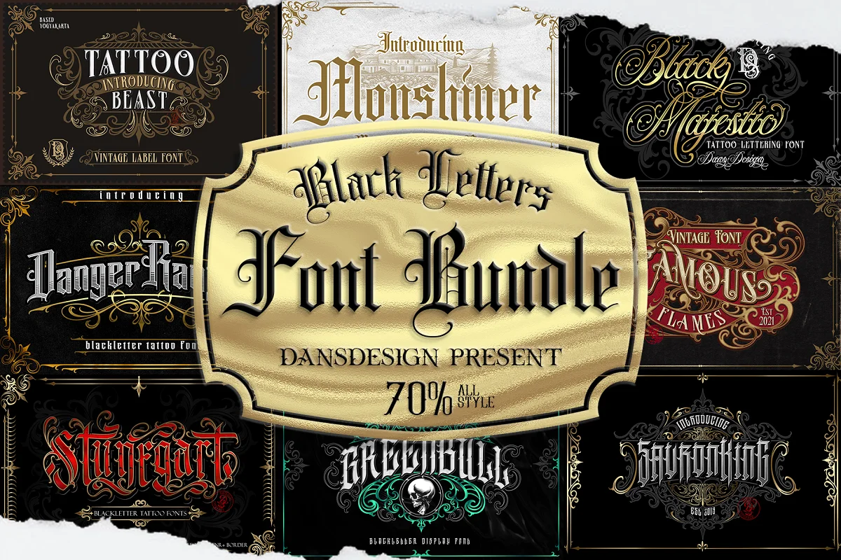 Blackletter 字体包 -