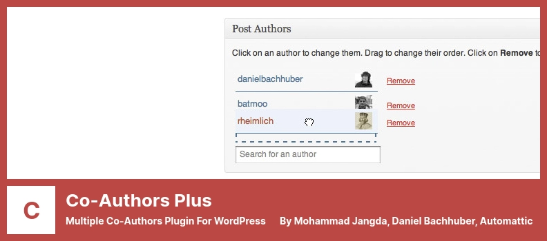 Co-Authors Plus Plugin - Più co-autori Plugin per WordPress