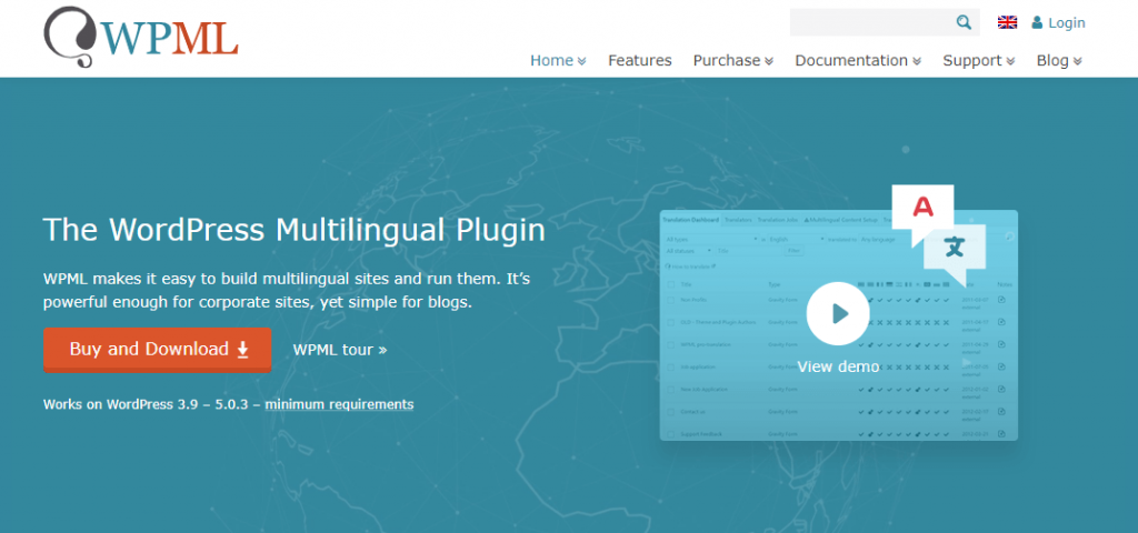 Panoramica della home page di WPML: negozio multilingue WooCommerce