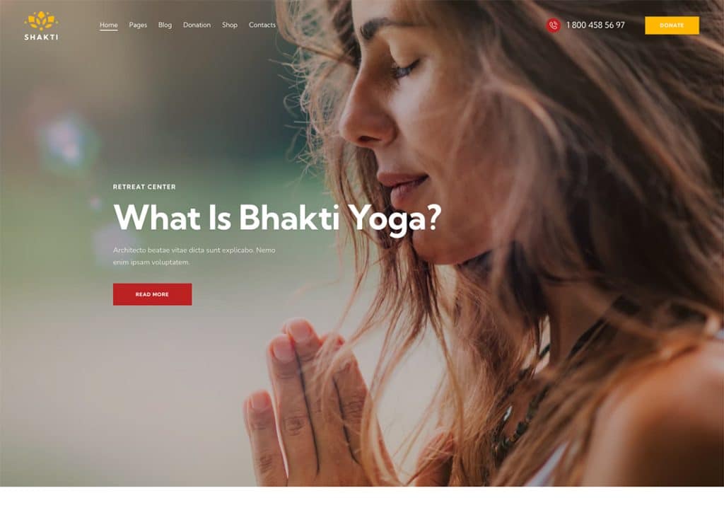 Shakti – WordPress-Theme für den Krishna-Tempel und die Kirche