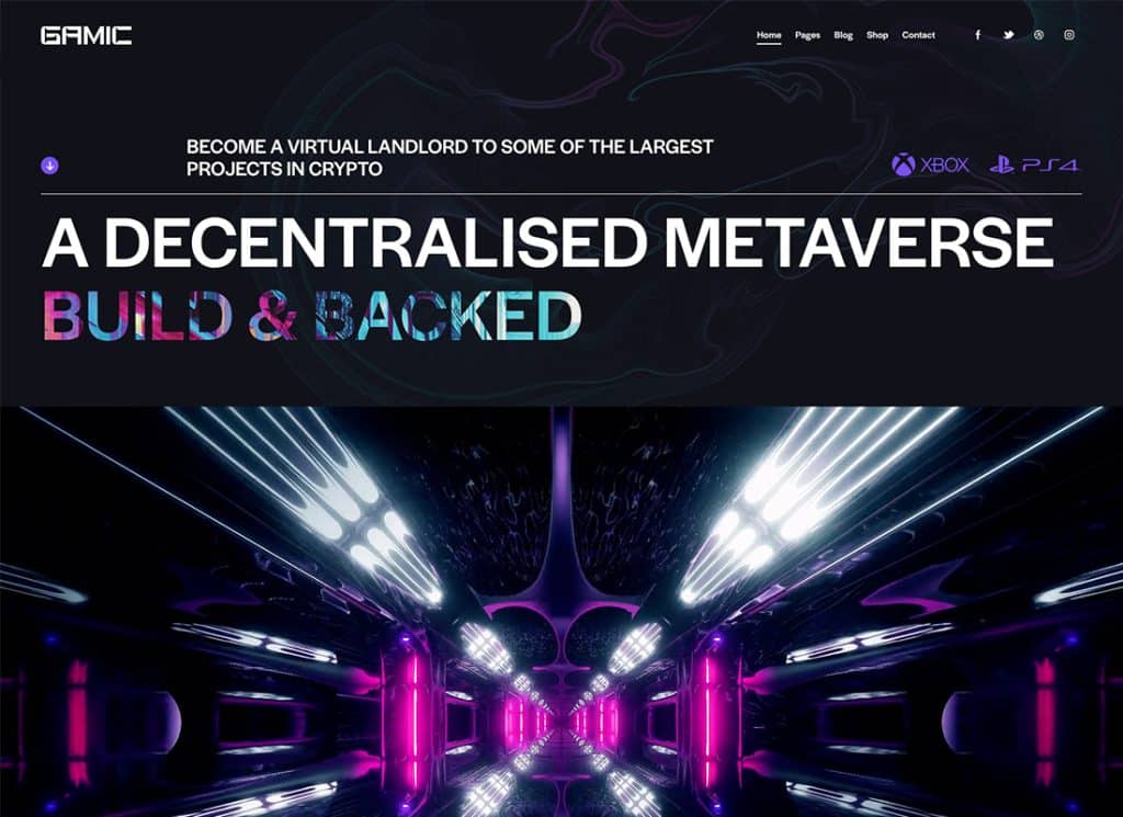 Gamic – Metaverse Gaming- und Krypto-WordPress-Theme