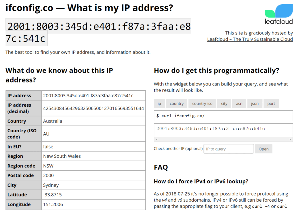 ifconfig