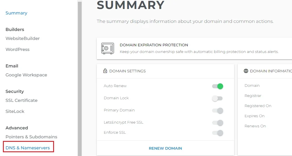 comment mettre à jour vos enregistrements DNS sur domain.com