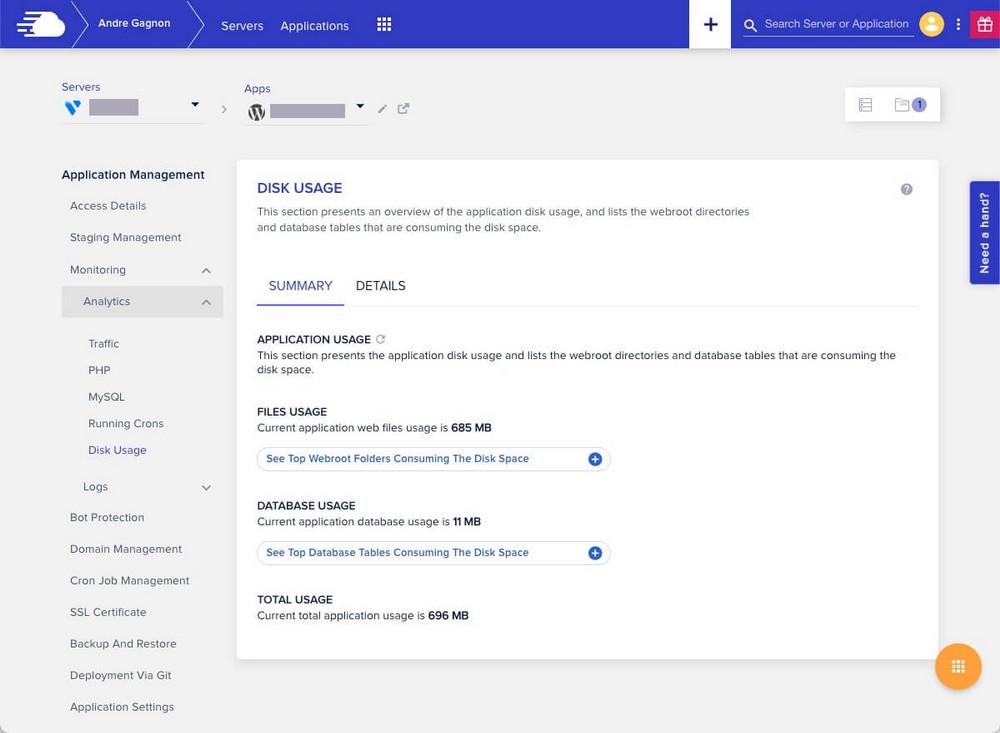 Panel Cloudways