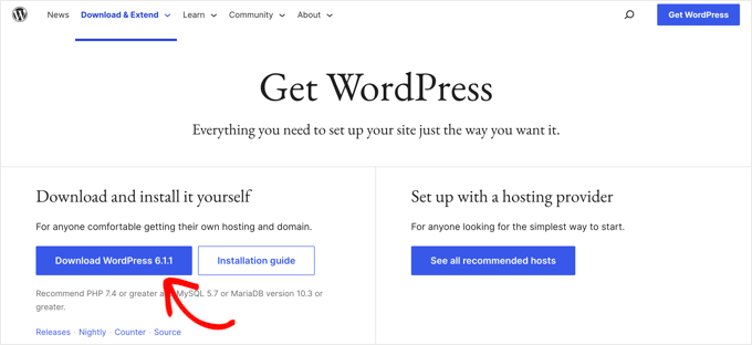 Download WordPress