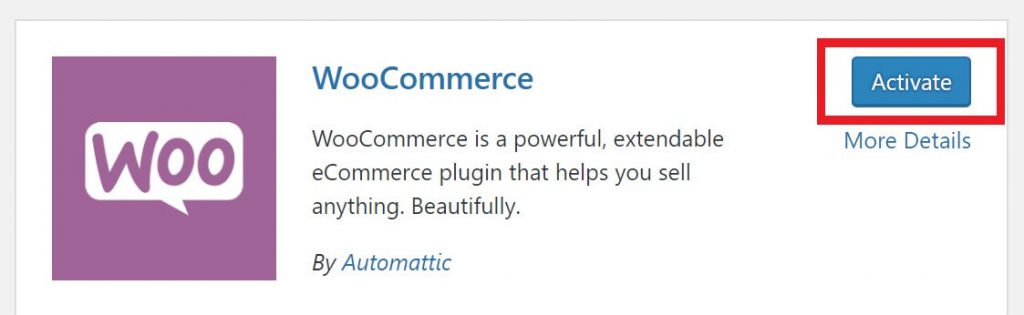 Tutorial WooCommerce- Aktifkan plugin WooCommerce