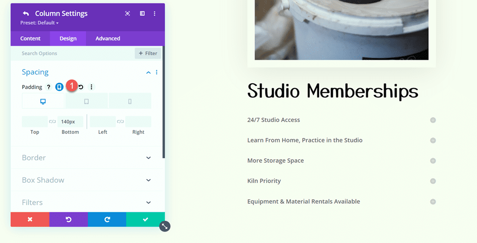 Divi Sticky Map-Modul hinzufügen, Polsterung entfernen