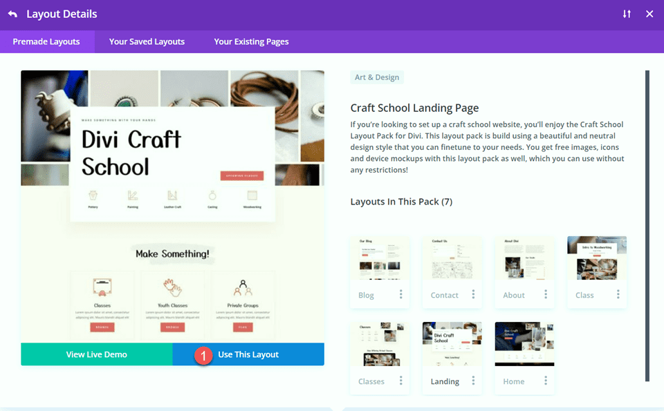 Divi Aggiungi modulo mappa adesiva Usa layout