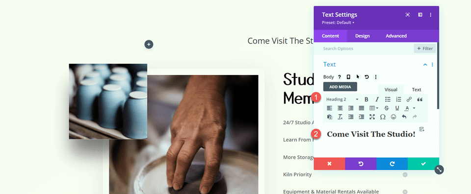 Divi Add Sticky Map Module Add Text