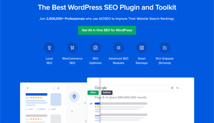 All in One SEO는 최고의 WordPress SEO 플러그인 중 하나입니다.