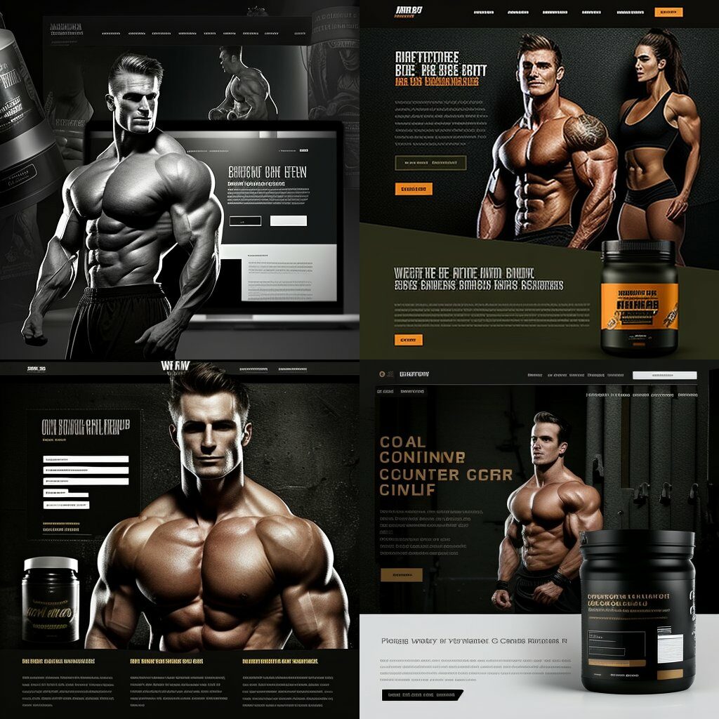 Design der Fitness-Studio-Website