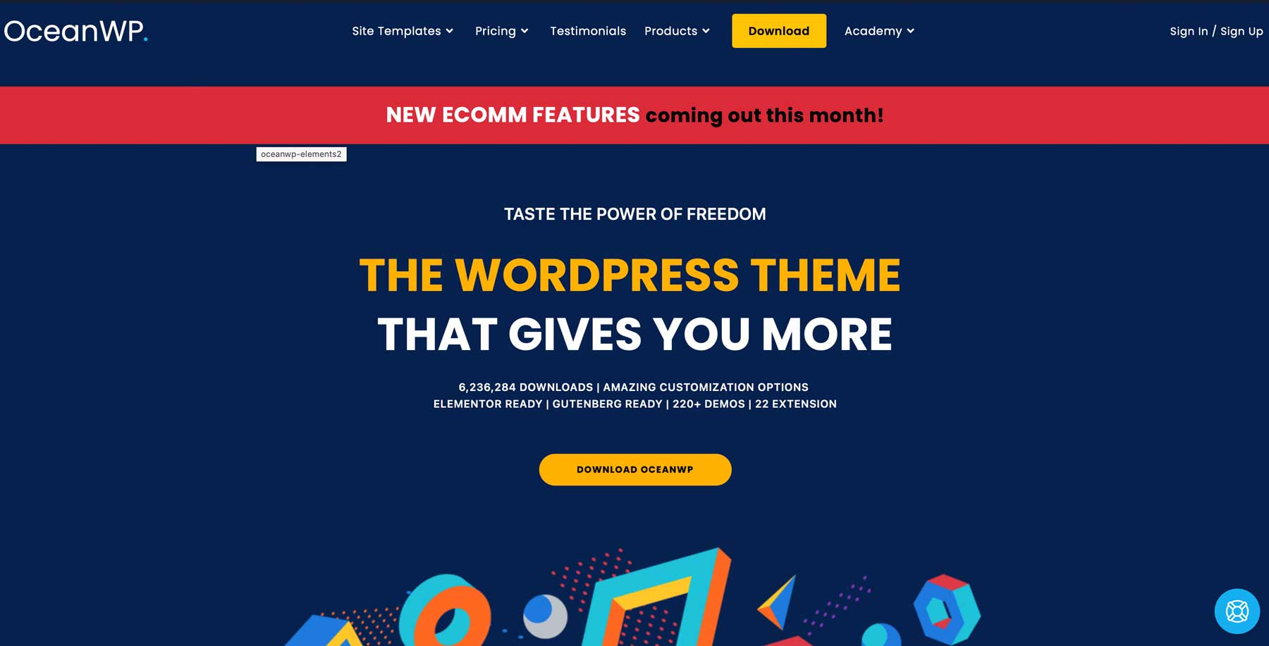 OceanWP 最快的 WordPress 主題