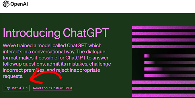 Try ChatGPT