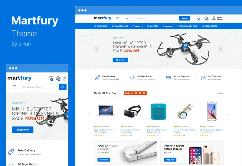 Martfury Teması - WooCommerce Marketplace WordPress Teması