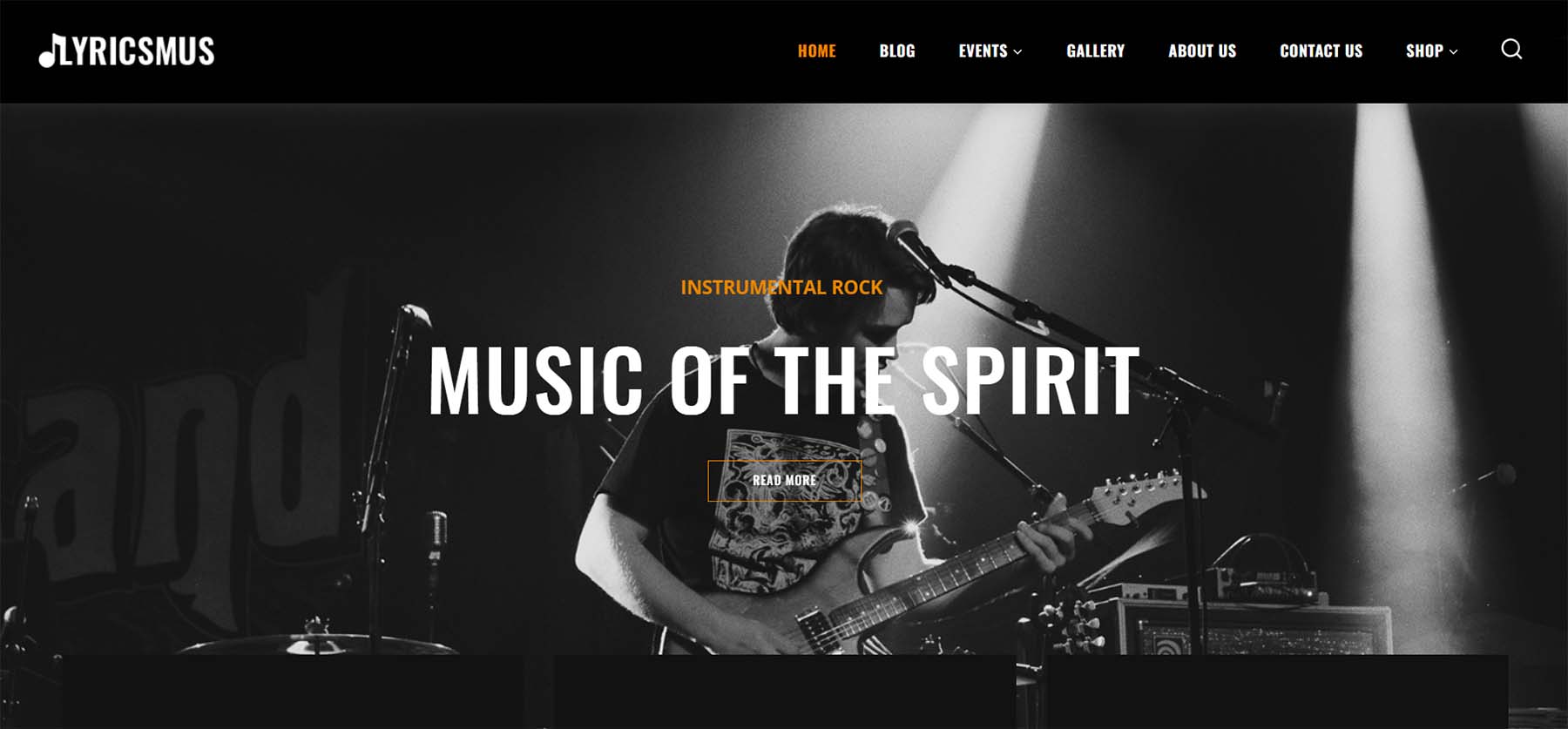 Lyricsmus, tema musik WordPress