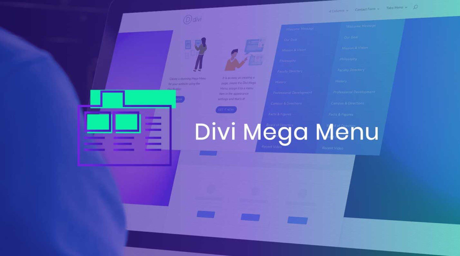 การซื้อเมนู Divi Mega