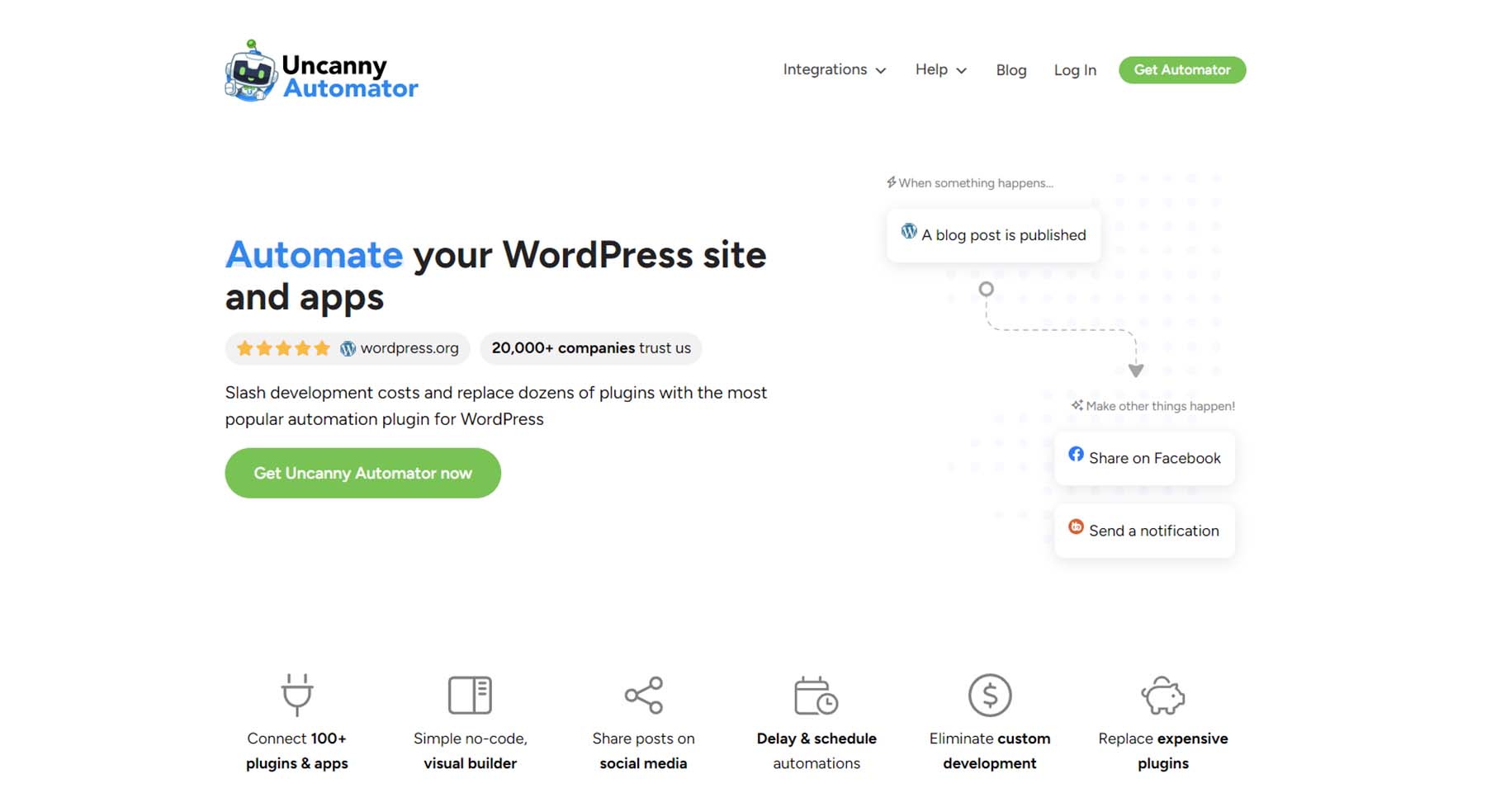 Uncanny Automator、WordPress 用 AI プラグイン